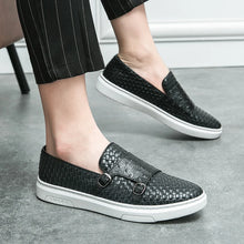 Load image into Gallery viewer, Double Button Leather Casual Shoe Men Loafers