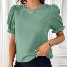Load image into Gallery viewer, New Fashion Style Solid Color Round Neck