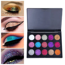 Load image into Gallery viewer, Glitter Sequins Matte Pearlescent Eyeshadow