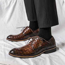 Load image into Gallery viewer, Loafers Men's Lace-up Patent Leather