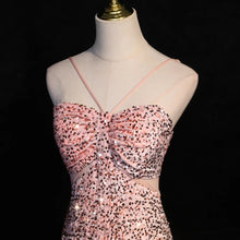 Load image into Gallery viewer, New Sequin Evening Dress Halter Neck Mermaid