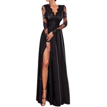 Load image into Gallery viewer, Elegant Sexy Cocktail Maxi Dress Lace Long Sleeve