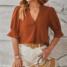 Load image into Gallery viewer, Elegant Short Sleeve Shirt