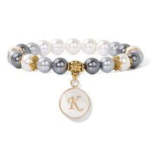 Load image into Gallery viewer, Fashion Shell Beads Bracelet Women A-Z Initial Letter Bracelet