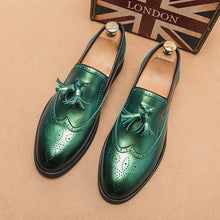Load image into Gallery viewer, Italian Loafers Men Tassel Slip-on Fashion Leather Shoes