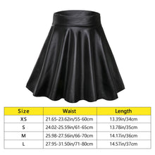Load image into Gallery viewer, Faux Leather High Waist Elastic Mini Skirt