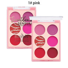 Load image into Gallery viewer, 6 Colors Nude Glitter Eyeshadow Matte Shimmer Palette