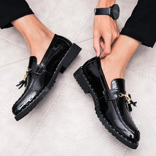 Load image into Gallery viewer, Fashion Trends Red Soft Leather Loafers Shoes Tassel Casual