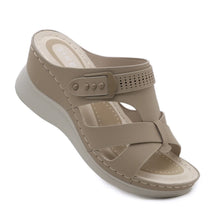 Load image into Gallery viewer, Beach Cross Strap Wedge Sandals