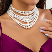 Load image into Gallery viewer, Elegant Imitation Pearl Beads Necklace