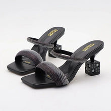 Load image into Gallery viewer, New Luxury Square Toe Women's Rhinestone