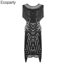 Load image into Gallery viewer, 1920s Gatsby Dress Downton Abbey Bridesmaid Elegant
