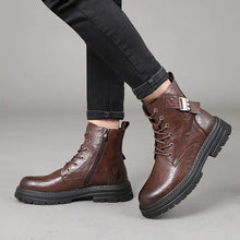 Load image into Gallery viewer, Lace-Up Leather Ankle Boots