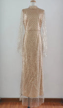 Load image into Gallery viewer, Elegant O Neck Sequin Evening Dress Long Mermaid