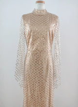 Load image into Gallery viewer, Elegant O Neck Sequin Evening Dress Long Mermaid