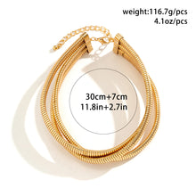 Load image into Gallery viewer, Exaggerated Chunky Heavy Metal Twisted Torques Choker