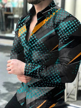 Load image into Gallery viewer, Men's Shirt Single Breasted Shirt Casual Pattern Printed