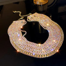 Load image into Gallery viewer, Luxury Colorful Crystal Choker Necklace Multilayer