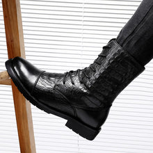 Load image into Gallery viewer, Fashion Men High Quality British Style Lace Up Boots Genuine Leather