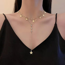Load image into Gallery viewer, New Fashion Trend Exquisite Star Long Tassel Light Luxury Pendant