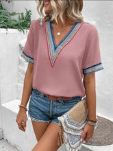 Load image into Gallery viewer, Elegant  New Lace Patchwork V-neck Casual