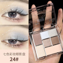 Load image into Gallery viewer, Glitter Matte Eyeshadow Palette 6 Colors Pearlescent