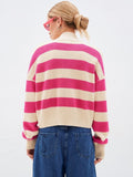 Striped Cardigan Vintage Knitted