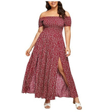 Load image into Gallery viewer, Casual Flower Print Maxi Dress