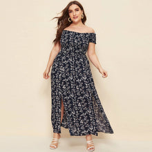 Load image into Gallery viewer, Casual Flower Print Maxi Dress