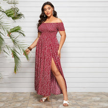 Load image into Gallery viewer, Casual Flower Print Maxi Dress