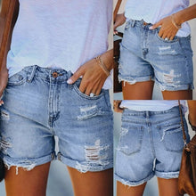Load image into Gallery viewer, Jeans Shorts Pocket Denim