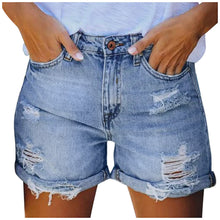 Load image into Gallery viewer, Jeans Shorts Pocket Denim