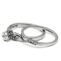 Stainless Steel Cubic Zirconia Ring