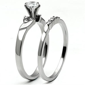 Stainless Steel Cubic Zirconia Ring