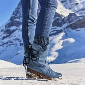 Thick Sole Wedge Heel Snow Boots