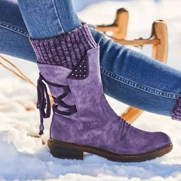 Thick Sole Wedge Heel Snow Boots