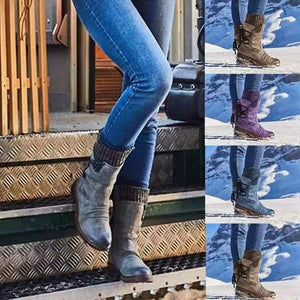 Thick Sole Wedge Heel Snow Boots