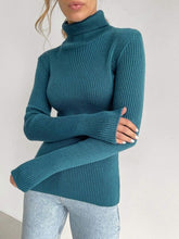 Load image into Gallery viewer, Turtleneck Knitted Sweater Autumn Winter Long Sleeve Pullovers