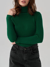 Load image into Gallery viewer, Turtleneck Knitted Sweater Autumn Winter Long Sleeve Pullovers