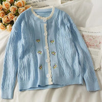 Vintage Pattern Knit Cardigan