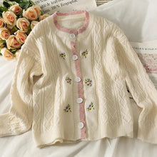 Load image into Gallery viewer, Vintage Pattern Knit Cardigan