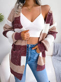 Vintage Striped Sweater Cardigan Long Sleeve