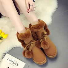 Load image into Gallery viewer, Warm Fur Snow Boots Cute Suede | Women&#39;s Non-slip Snow Shoes | Womens