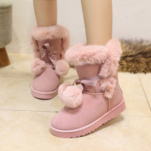 Load image into Gallery viewer, Warm Fur Snow Boots Cute Suede | Women&#39;s Non-slip Snow Shoes | Womens