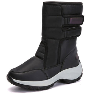 Waterproof Wedge Snow Boots Women