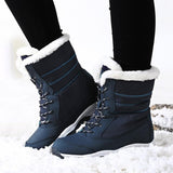 Women Winter Boots Warm Waterproof Snow | Snow Boots Plush Warm Ankle