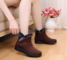 Load image into Gallery viewer, Winter Warm Thick Plush Snow Boots Zipper