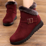 Winter Warm Thick Plush Snow Boots Zipper