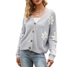 Load image into Gallery viewer, Button Down Long Sleeve Cardigan Knitted