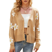 Load image into Gallery viewer, Button Down Long Sleeve Cardigan Knitted